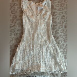 Cream mini dress